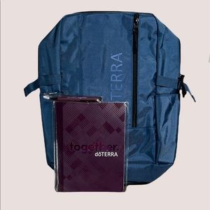 NWOT doTerra 2019 Together Convention Consultant Blue Backpack & notebook & pen